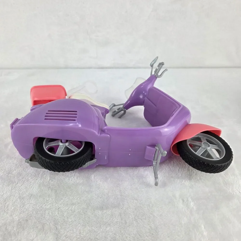 Mattel Barbie Pink Passport Scooter FNY34 Doll Vehicle w Basket Windshield